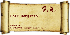 Falk Margitta névjegykártya